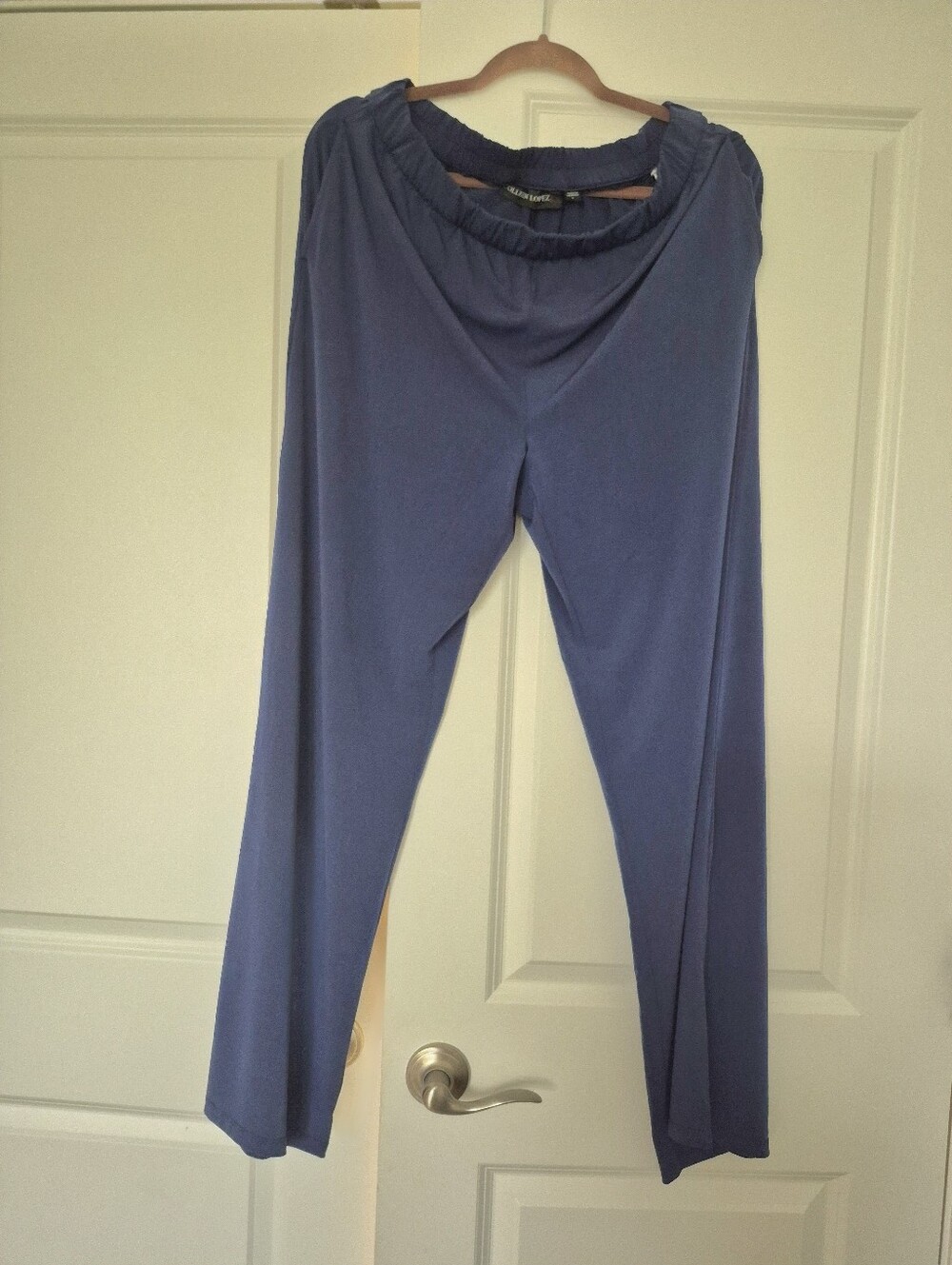 Soft Blue Wide-Leg Lounge Pants